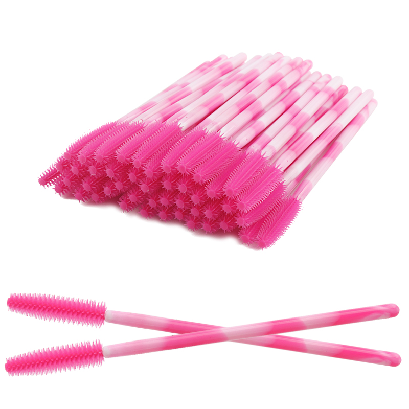 Face Mask Silicone - 50/100Pcs 일회용 실리콘 속눈썹 브러쉬 컬러