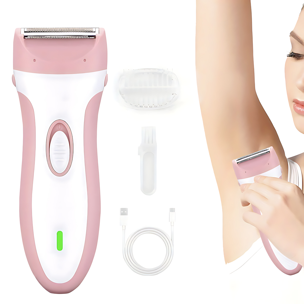 Epilator Wireless - 여성용 바디 트리머 쉐이버 전기 겨드랑이