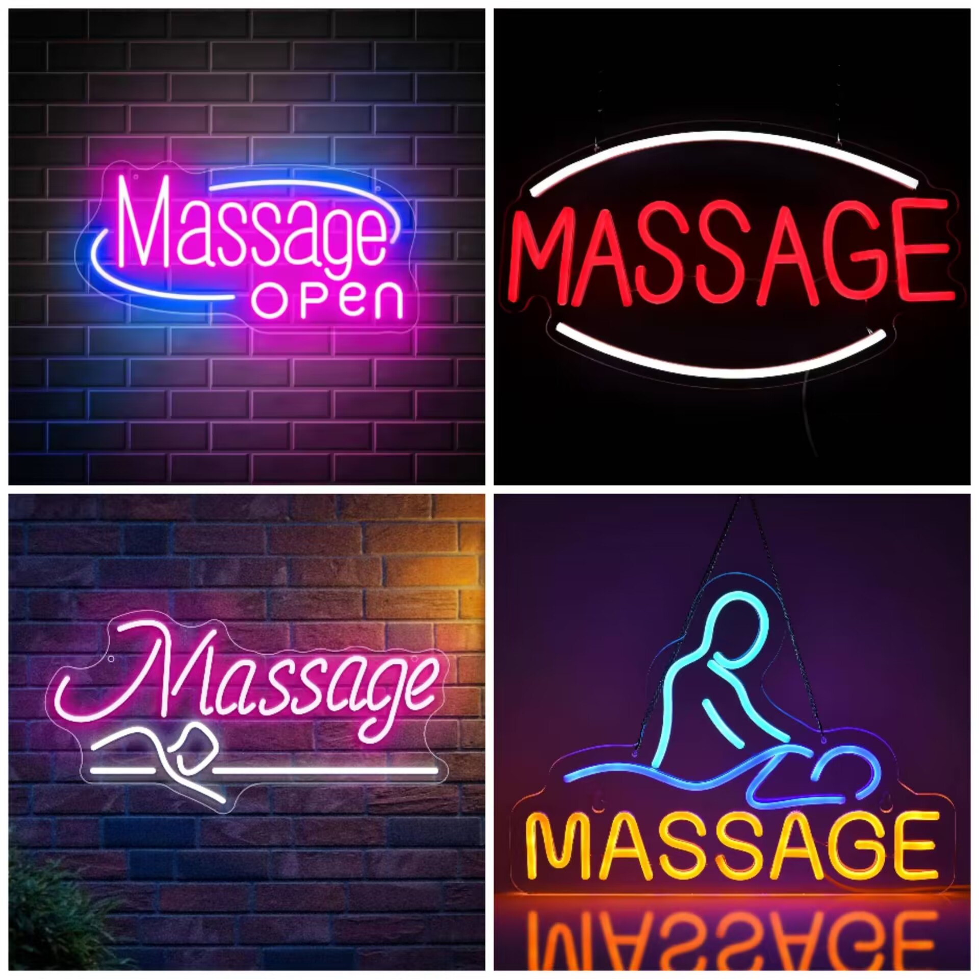 마사지 스파 오픈 LED 네온사인 조명, 살롱, 클리닉 - Spa And Wellness Center 리뷰 및 가격