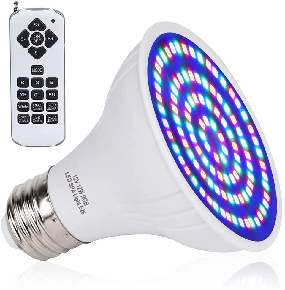 RGB LED 수영장 조명 E27 E26 전구 IP68 - Xy Spa & Wellness George Town 리뷰 및 가격
