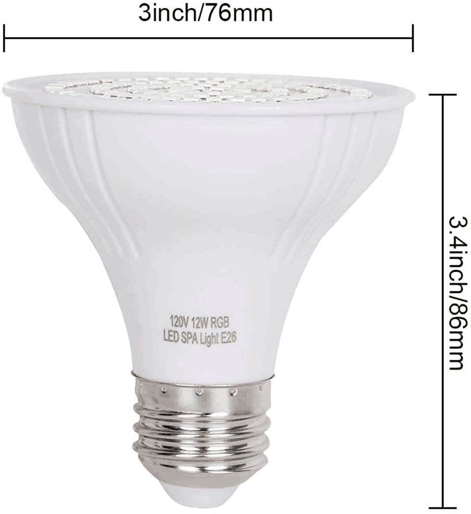 RGB LED 수영장 조명 E27 E26 전구 IP68 - Xy Spa & Wellness George Town 리뷰 및 가격