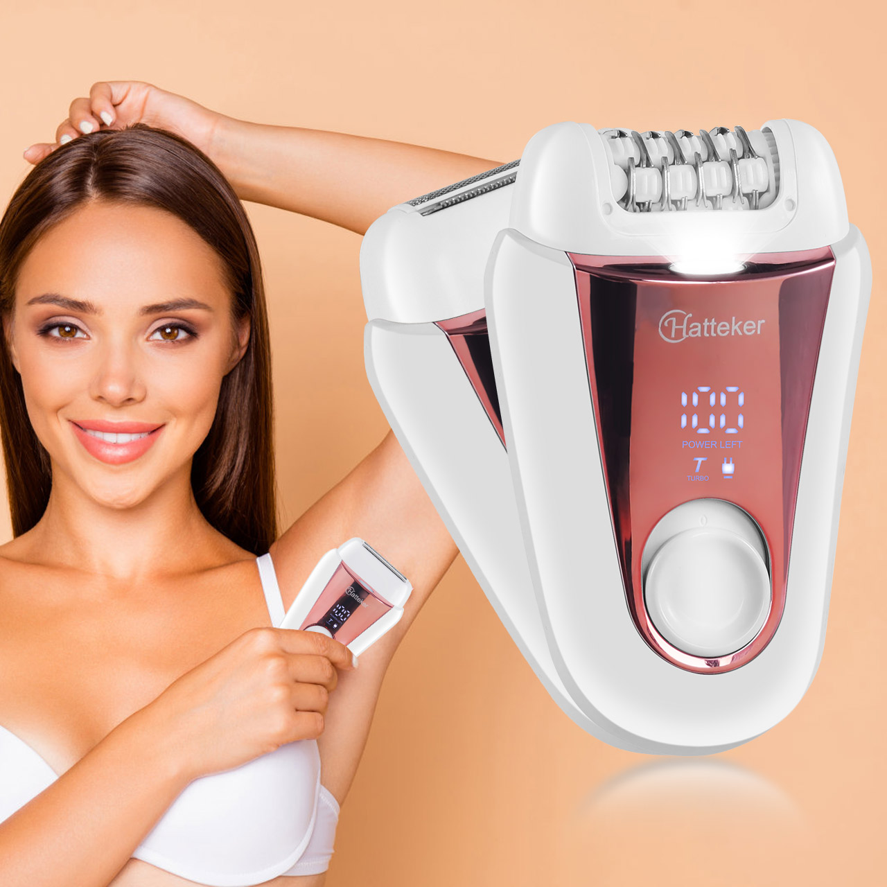 하테커 2-in-1 여성용 충전식 제모기, 얼굴 및 다 - Epilator Wireless 리뷰 및 가격