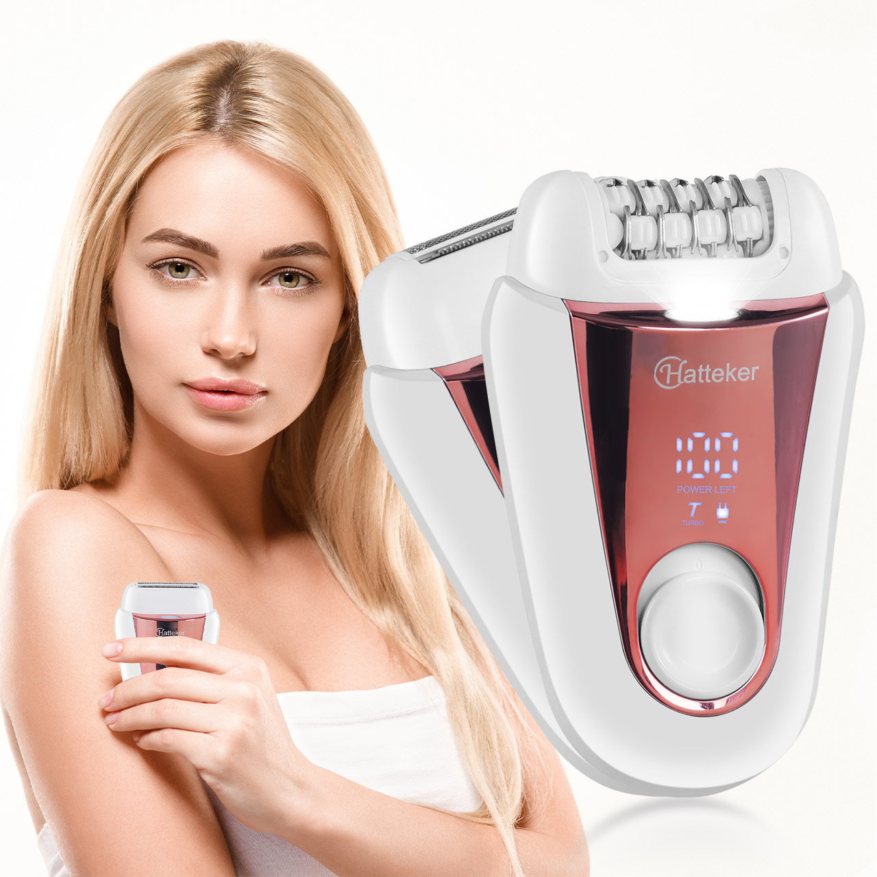 하테커 2-in-1 여성용 충전식 제모기, 얼굴 및 다 - Epilator Wireless 리뷰 및 가격