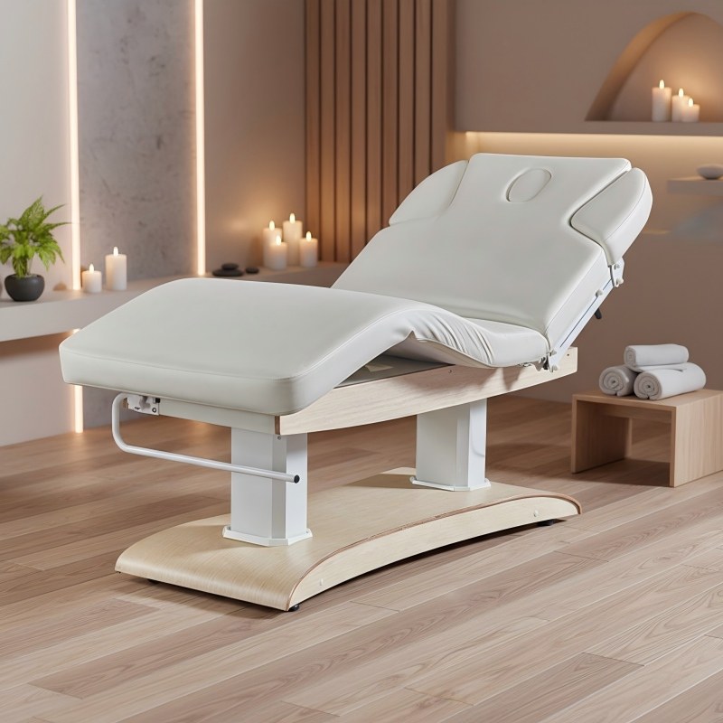 공장 맞춤형 나무 무늬 베이스 마사지 침대, 메모리 조 - Spa And Wellness Center 리뷰 및 가격