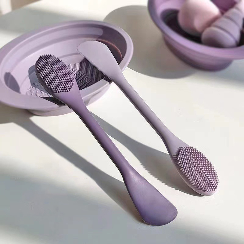 휴대용 더블 헤드 페이셜 케어 브러쉬 부드러운 실리콘  - Face Mask Silicone 리뷰 및 가격